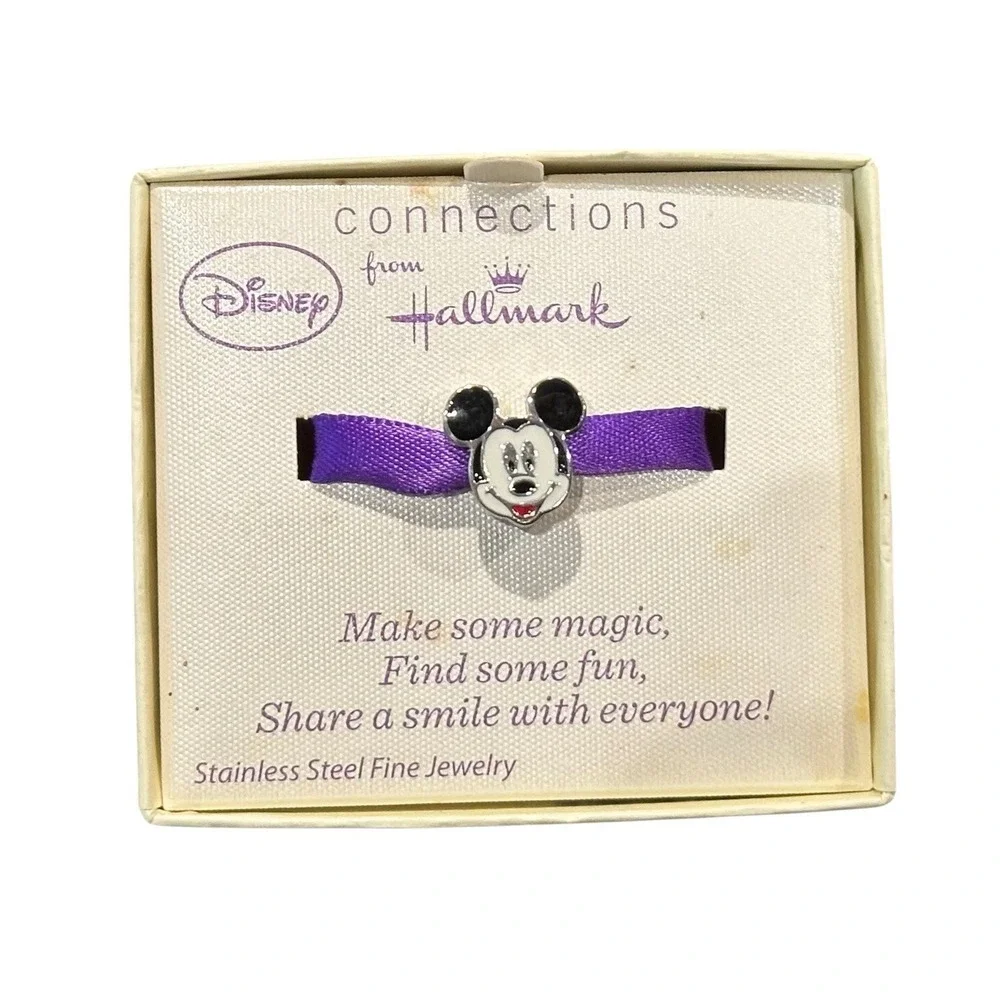 Disney Connections Hallmark Stainless Steel Mickey Mouse Charm Jewelry